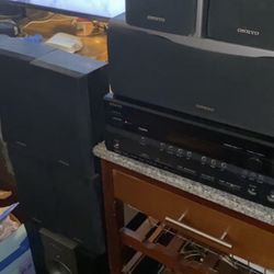 selling surround system asking 100 for all receiver speakers need gone 