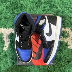 Nike Air Jordan 1 Royal Toe Size 8 