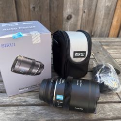 Sirui 40mm T1.8 1.33x Anamorphic Autofocus Lens Sony E Mount