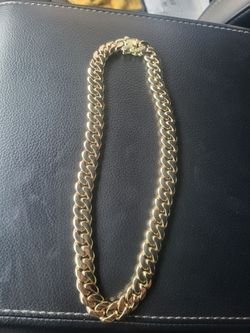 Man's cuban chain and bracelet 14mm