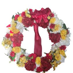 Elegant Large Floral Summer Wreath