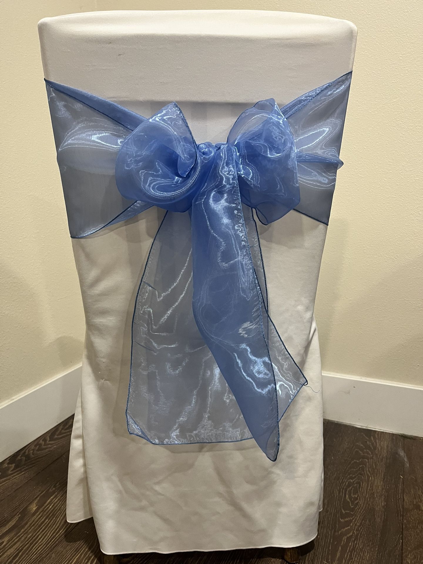 Organza Chair Sash, Ribbon, Bow For Events Weddings Quince,