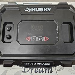 NEW husky 120 volt inflator (outlet plug-in)