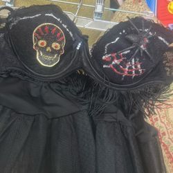 Sexy Witch costume bra, and mini skirt