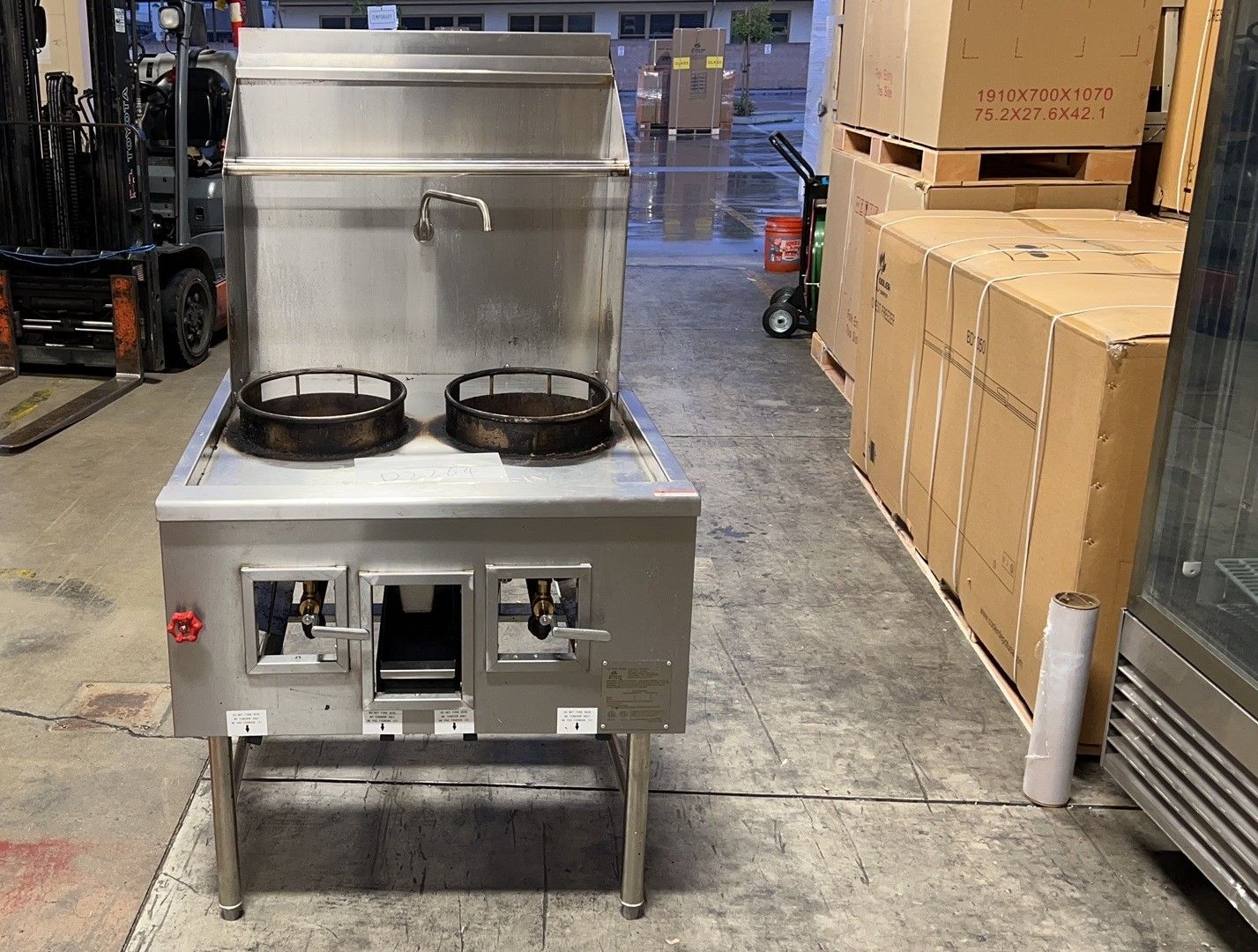 NSF S13+13 36 ins chinese wok range with waterfall TC W2L0S NG