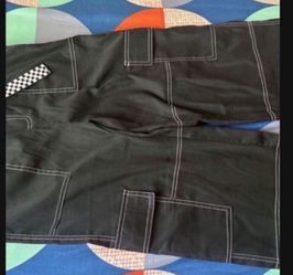 New Shine Women Black Cargo Pants Midum Only