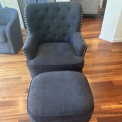 Arm Chair And Ottoman 