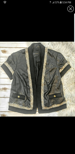 BCBGMAXAZRIA LEATHER JACKET