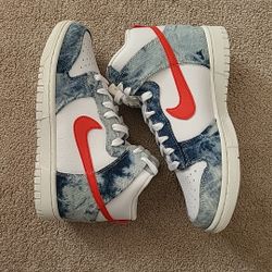 Wmns Nike Dunk High "Washed Denim " Size 7.5wmns/6 Youth 