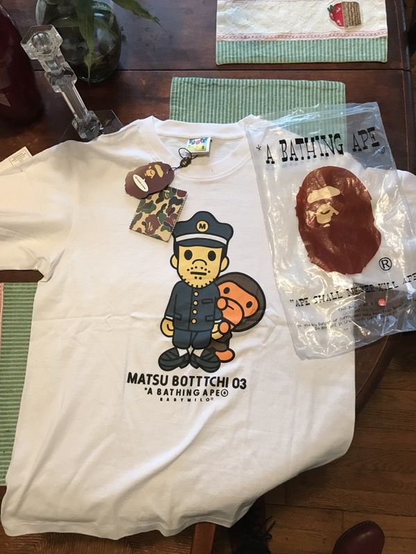 Bape baby milo t shirt size Medium