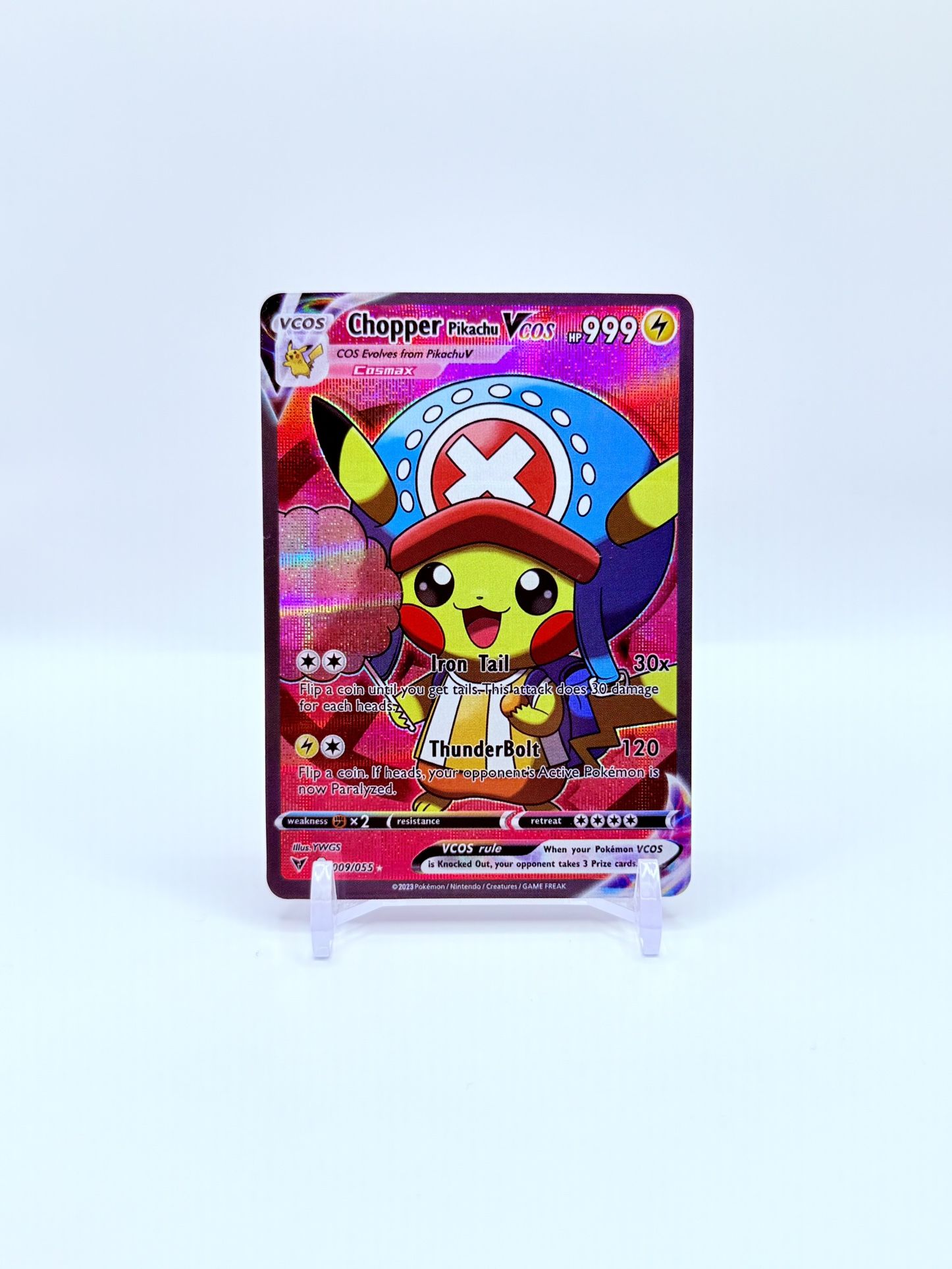 Chopper Pikachu V Cosplay Holo Card