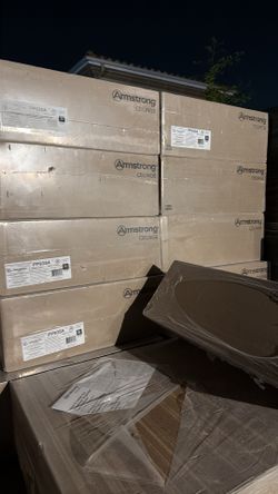 New Armstrong Ceiling Tiles 2’x2’ Random Textured PP935A