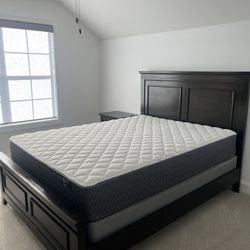 Ashley Furniture Queen panel bed, dresser And nightstand 