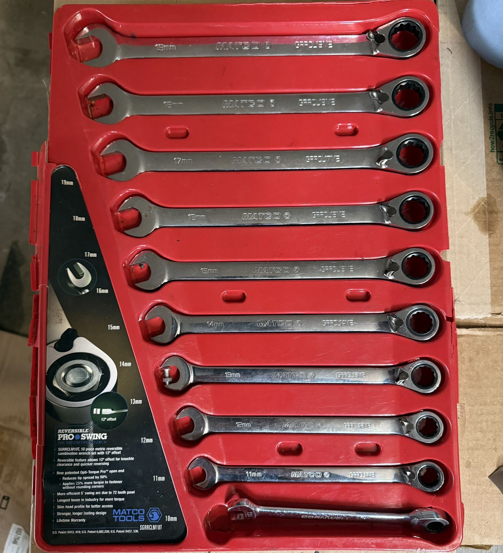 Matco Metric Wrenches