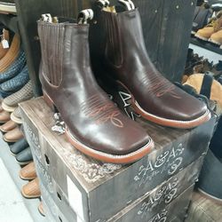 Botín de Piel De México Cómodas Rodeo 