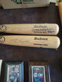 Signed Hall of Famer Bats