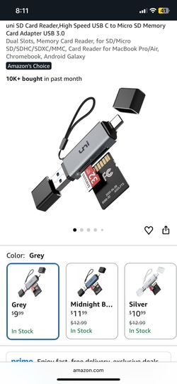 Uni sd and micro sd card reader