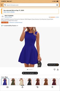 A-Line Cocktails Evening Dress NEW