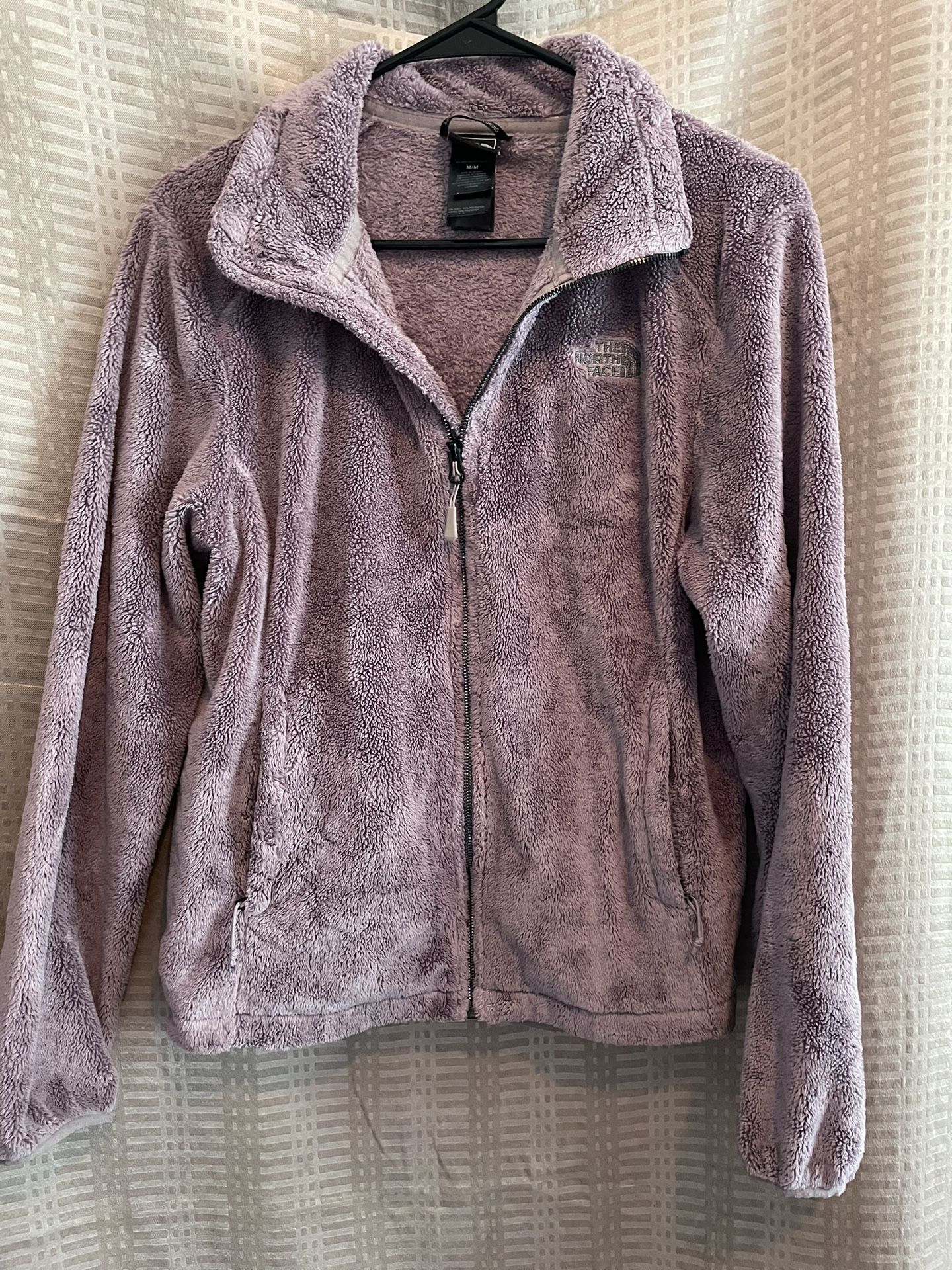 Purple Fuzzy North Face Zip Up