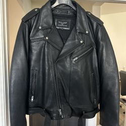 Brand new genuine, leather motorcycle jacket