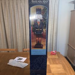 3 Feet Glass Nutcracker Candle Holder