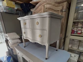 Vintage Serpentine Dresser