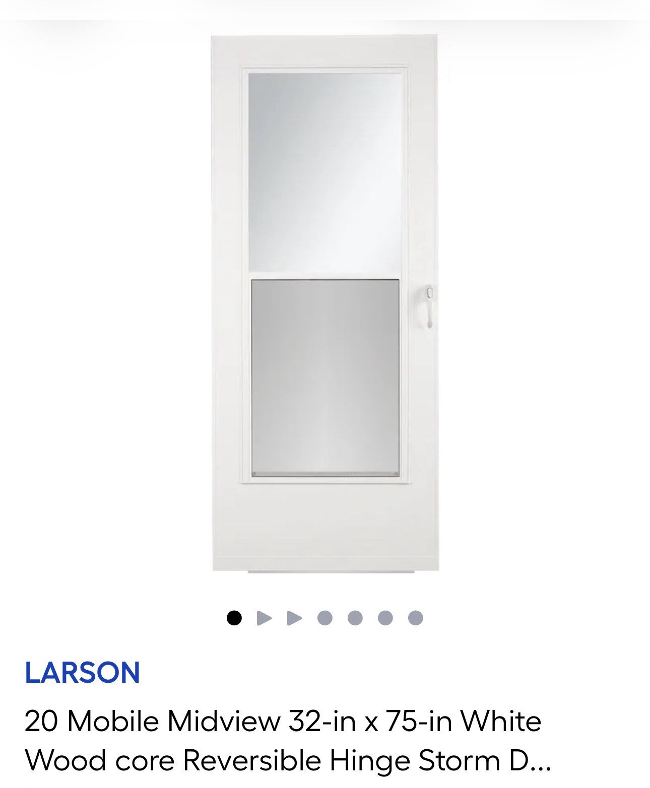 Storm Door I Have Few Sizes