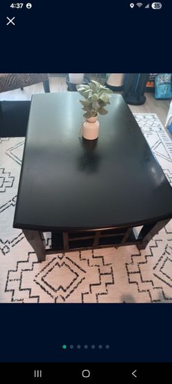 Black Wood Coffee Table.. 20.00