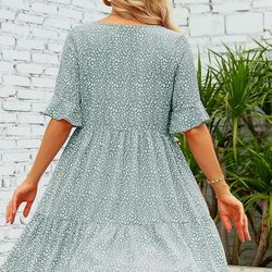 Women's Floral Maternity Babydoll Dress