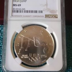 1996 D Olympic Silver Dollar 