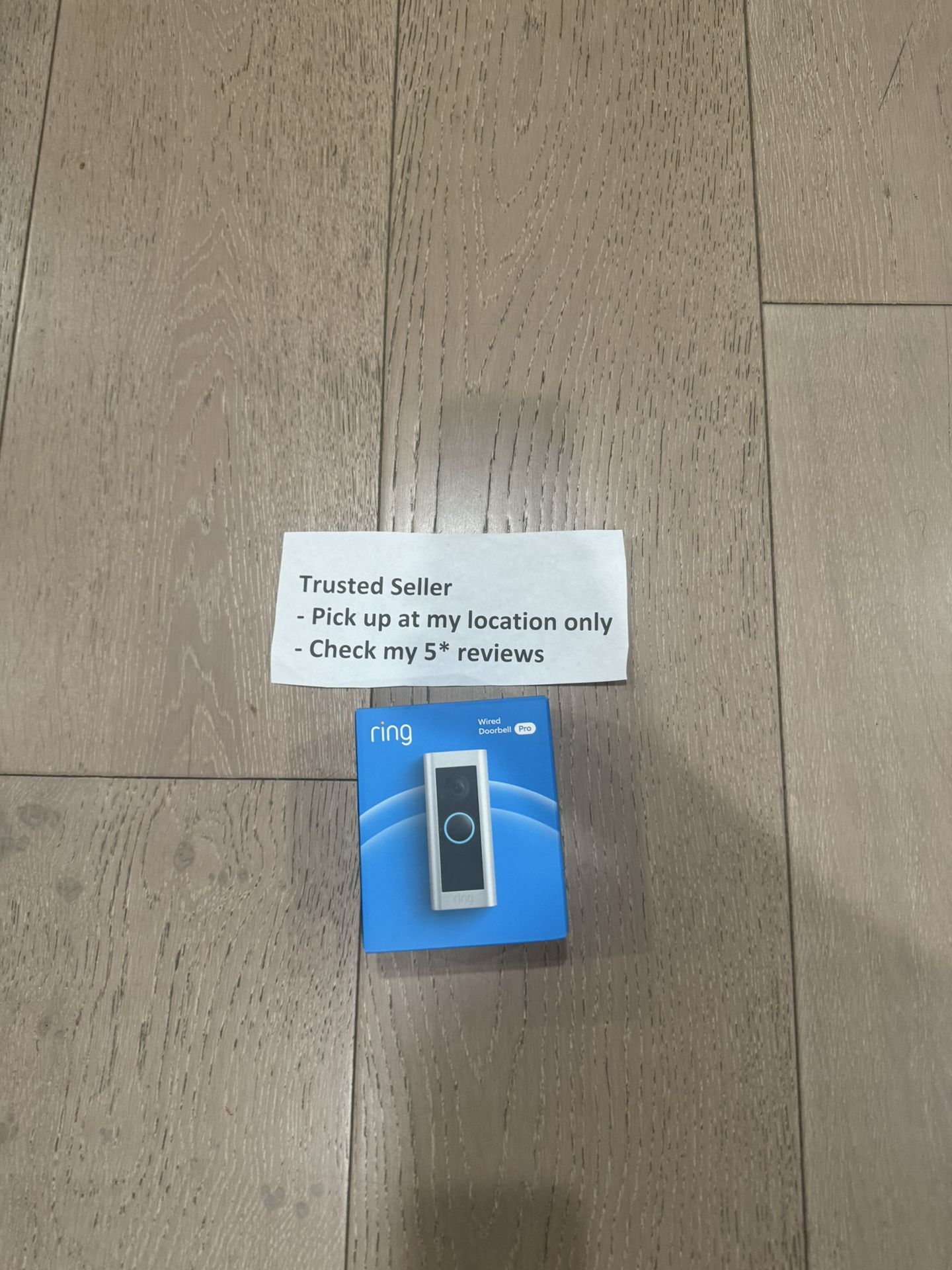 Ring - Wired Doorbell Pro Smart WiFi Video Doorbell - Satin Nickel BRAND NEW