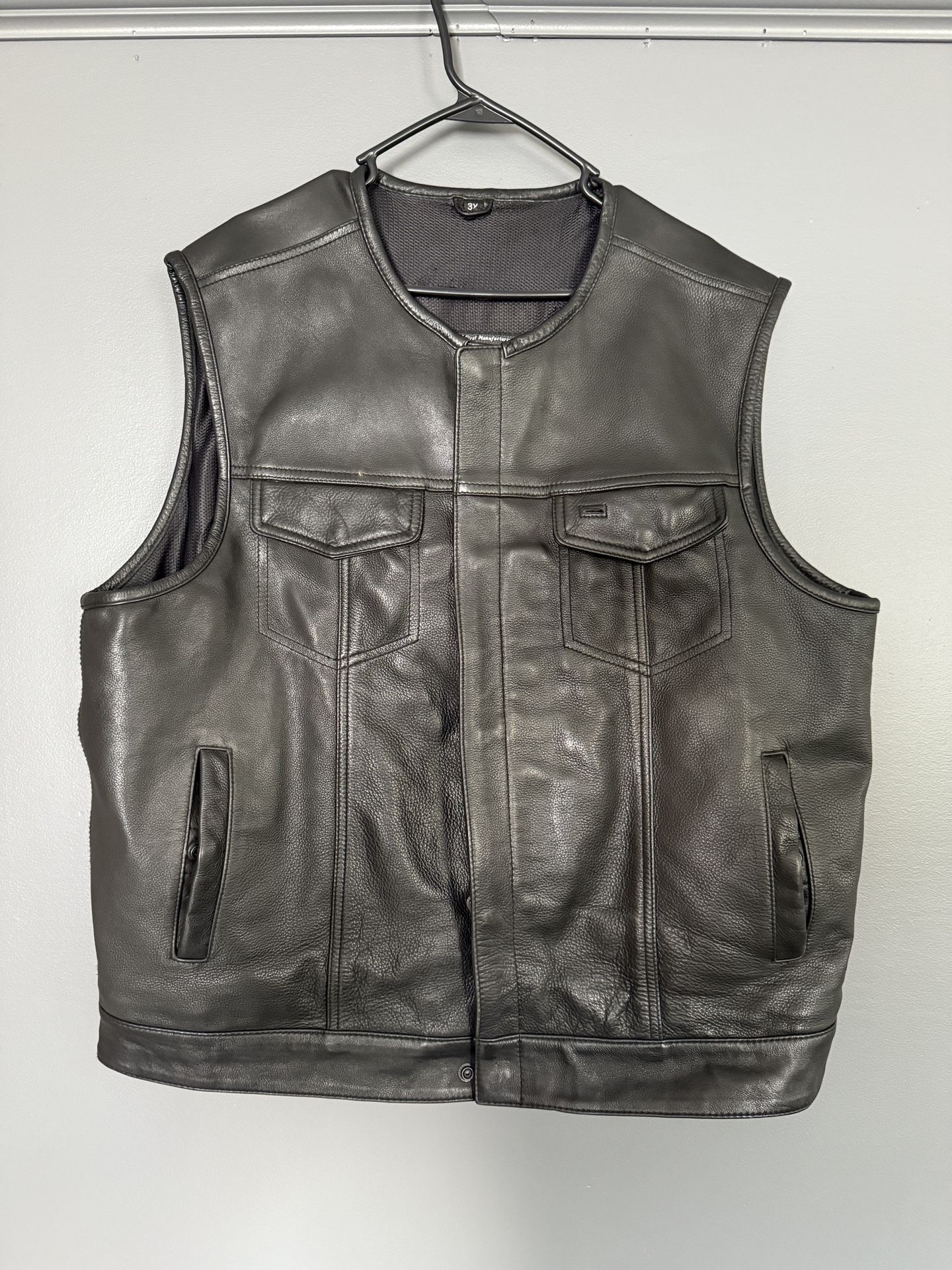 First Classics Leather Vest 3XL