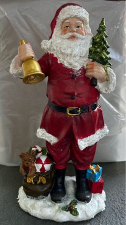 Two Resin Santas