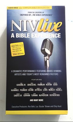 NIV Live Audio Bible on 79 CDs & a DVD