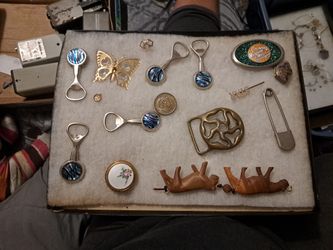 Variety of antique nic nacks