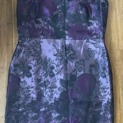 Purple Flower Anne Taylor Dress