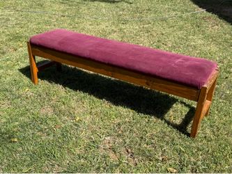 Solid Wood Padded Long Bench Entry/Bedroom