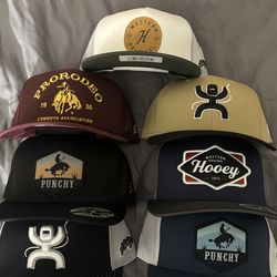Variety of Hooey snapback hats