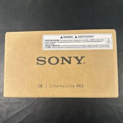 Sony FX3 cinema line full frame camera 