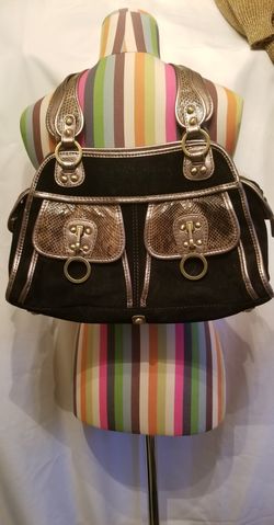 Black Gold Purse Large RAFE Leather Purse