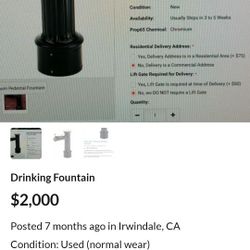 Drinking Fountain Water 