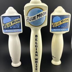Belgian White Blue Moon Beer Tap Handles 