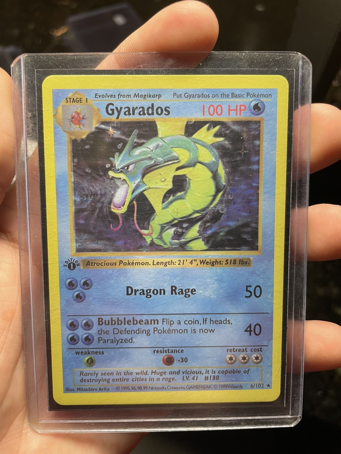 Pokemon 1st Edition Gyarados Holo (Base Set)