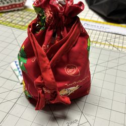 Christmas Drawstring Gift Bag - Fully Lined