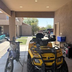 2008 Can Am Outlander And Dirtbike