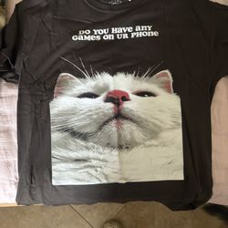 Hot Topic Cat Shirt (L)
