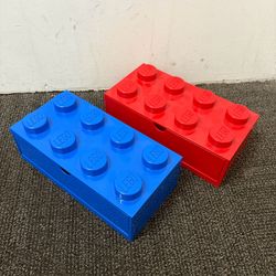 LEGO 8 Stud Storage Drawer Brick Box Lot Red Blue Organizer Room Copenhagen