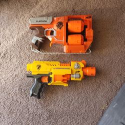 2 Nerf Guns Flip Fury And N Strike
