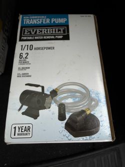 Everbuilt transfer pump