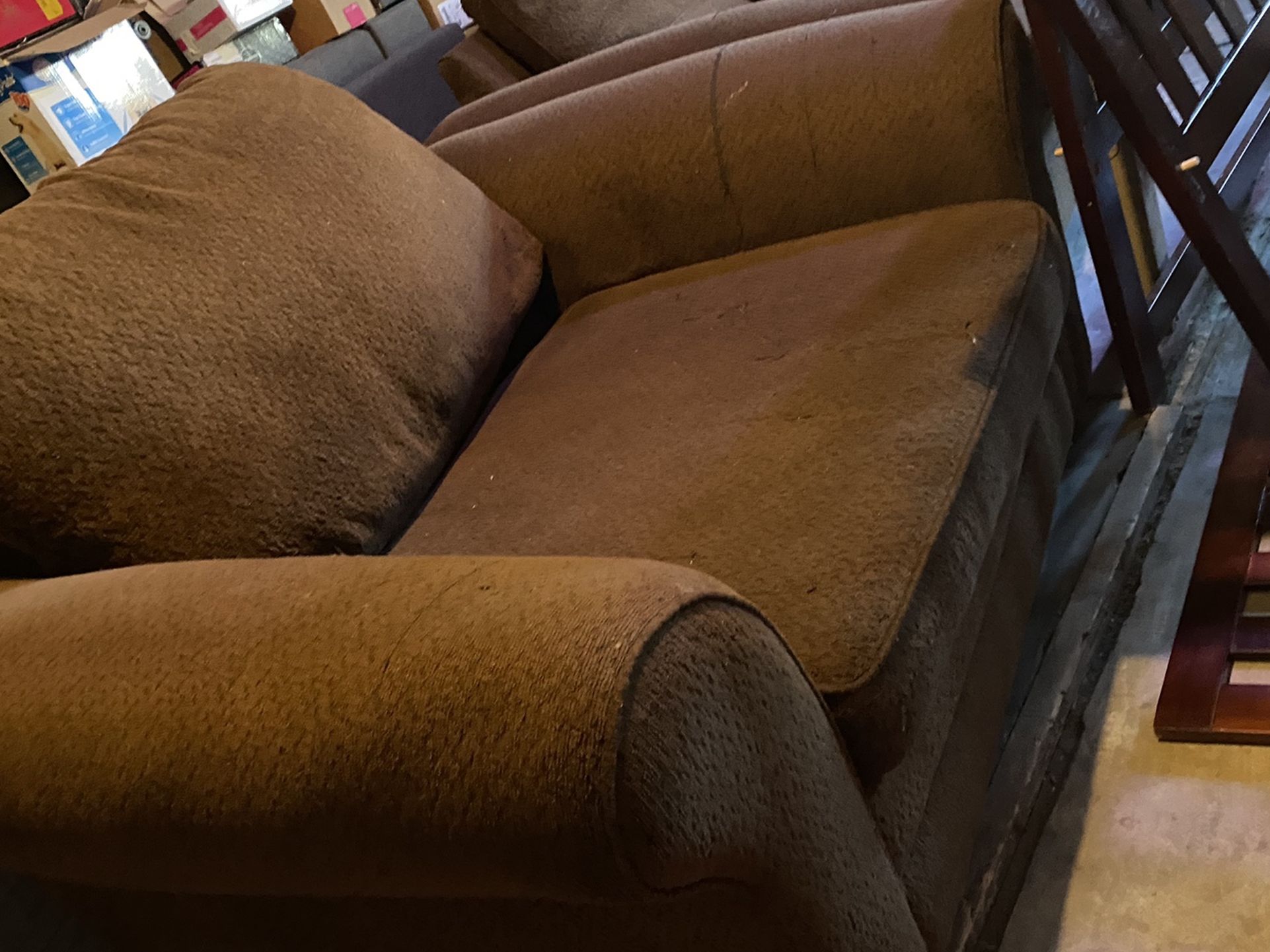 Oversized Brown Couches